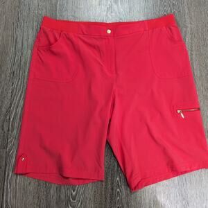 EUC Zenergy by Chico’s Women's Coral colored Shorts with cargo zippered pocket